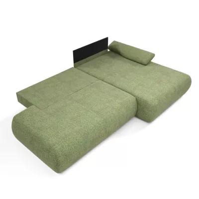 Rozkládací rohová sedačka s úložným prostorem SURREY 1 - zelená, pravý roh