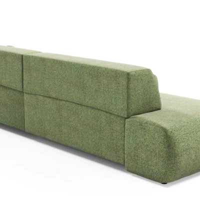 Rozkládací rohová sedačka s úložným prostorem SURREY 1 - zelená, pravý roh