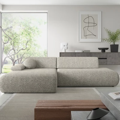 Rozkládací rohová sedačka s úložným prostorem SURREY 1 - šedá, levý roh