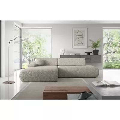 Rozkládací rohová sedačka s úložným prostorem SURREY 1 - šedá, levý roh