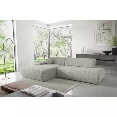 Rozkládací rohová sedačka s úložným prostorem SURREY 1 - šedá, levý roh