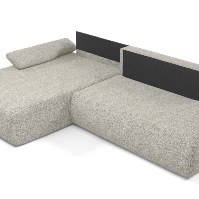 Rozkládací rohová sedačka s úložným prostorem SURREY 1 - šedá, levý roh