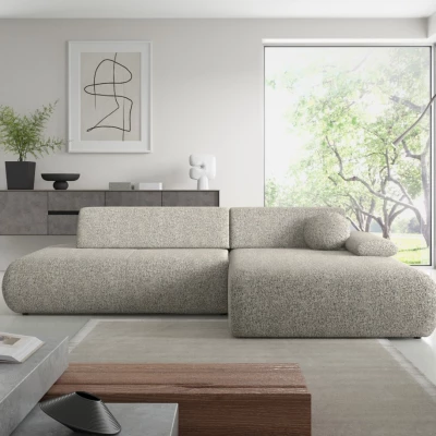 Rozkládací rohová sedačka s úložným prostorem SURREY 1 - šedá, pravý roh