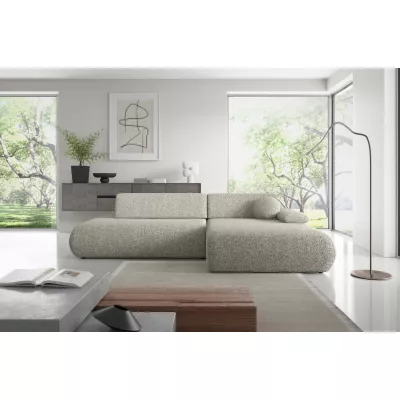 Rozkládací rohová sedačka s úložným prostorem SURREY 1 - šedá, pravý roh