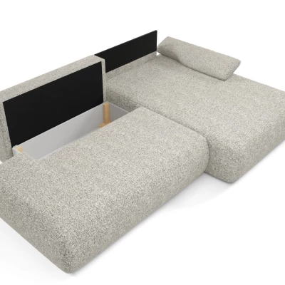 Rozkládací rohová sedačka s úložným prostorem SURREY 1 - šedá, pravý roh