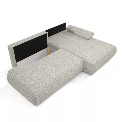 Rozkládací rohová sedačka s úložným prostorem SURREY 1 - šedá, pravý roh