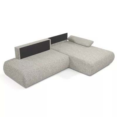 Rozkládací rohová sedačka s úložným prostorem SURREY 1 - šedá, pravý roh