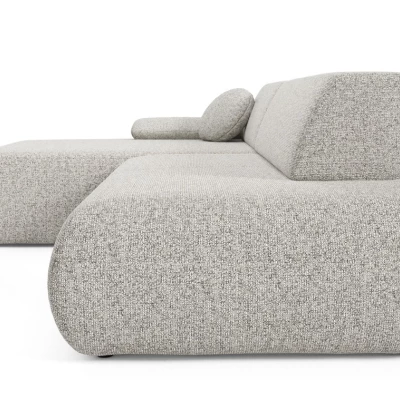 Rozkládací rohová sedačka s úložným prostorem SURREY 1 - světlá popelavá, levý roh