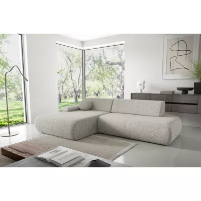 Rozkládací rohová sedačka s úložným prostorem SURREY 1 - světlá popelavá, levý roh