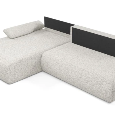 Rozkládací rohová sedačka s úložným prostorem SURREY 1 - světlá popelavá, levý roh