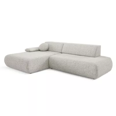 Rozkládací rohová sedačka s úložným prostorem SURREY 1 - světlá popelavá, levý roh