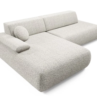 Rozkládací rohová sedačka s úložným prostorem SURREY 1 - světlá popelavá, levý roh