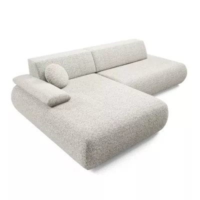 Rozkládací rohová sedačka s úložným prostorem SURREY 1 - světlá popelavá, levý roh