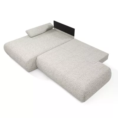 Rozkládací rohová sedačka s úložným prostorem SURREY 1 - světlá popelavá, levý roh