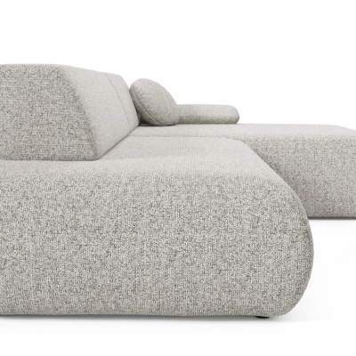 Rozkládací rohová sedačka s úložným prostorem SURREY 1 - světlá popelavá, pravý roh