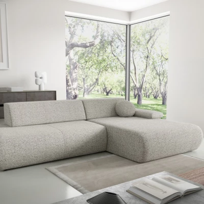 Rozkládací rohová sedačka s úložným prostorem SURREY 1 - světlá popelavá, pravý roh