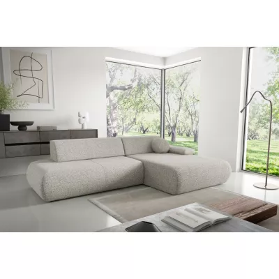 Rozkládací rohová sedačka s úložným prostorem SURREY 1 - světlá popelavá, pravý roh