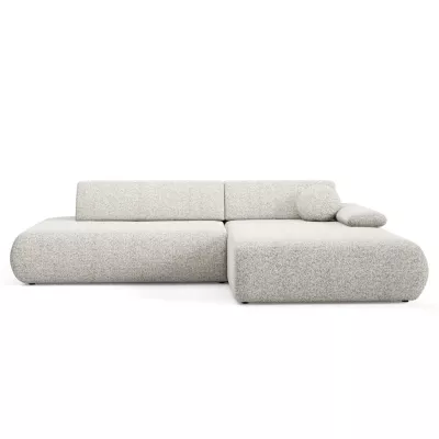 Rozkládací rohová sedačka s úložným prostorem SURREY 1 - světlá popelavá, pravý roh