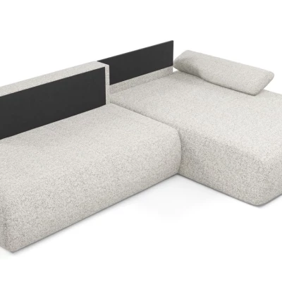 Rozkládací rohová sedačka s úložným prostorem SURREY 1 - světlá popelavá, pravý roh