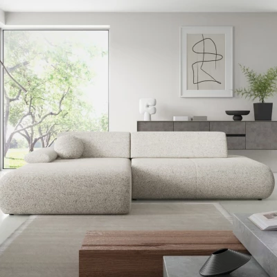 Rozkládací rohová sedačka s úložným prostorem SURREY 1 - béžová 1, levý roh