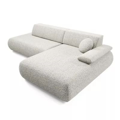 Rozkládací rohová sedačka s úložným prostorem SURREY 1 - světlá popelavá, pravý roh