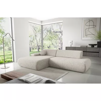 Rozkládací rohová sedačka s úložným prostorem SURREY 1 - béžová 1, levý roh
