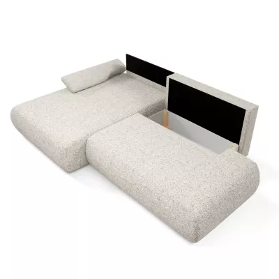 Rozkládací rohová sedačka s úložným prostorem SURREY 1 - béžová 1, levý roh