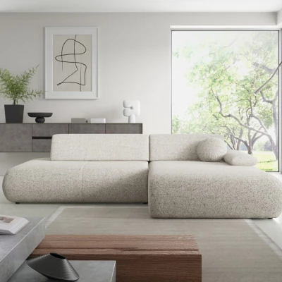 Rozkládací rohová sedačka s úložným prostorem SURREY 1 - béžová 1, pravý roh