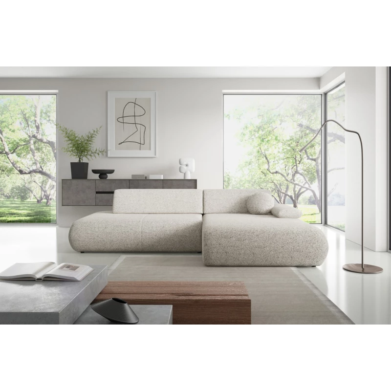 Rozkládací rohová sedačka s úložným prostorem SURREY 1 - béžová 1, pravý roh