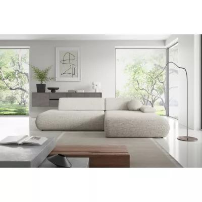 Rozkládací rohová sedačka s úložným prostorem SURREY 1 - béžová 1, pravý roh