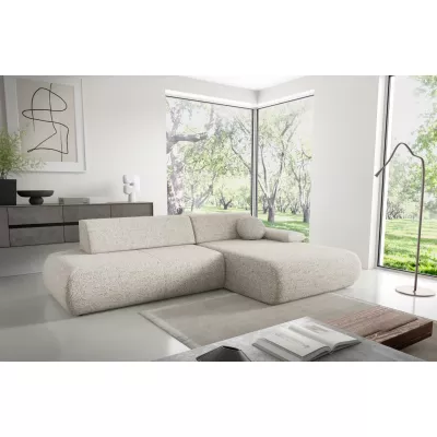 Rozkládací rohová sedačka s úložným prostorem SURREY 1 - béžová 1, pravý roh