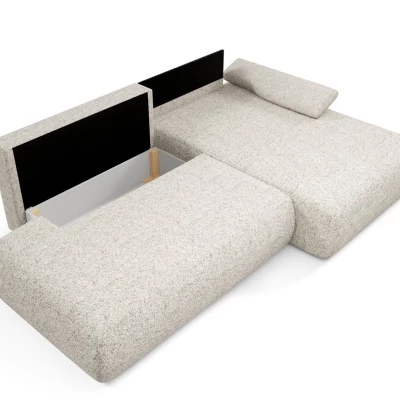 Rozkládací rohová sedačka s úložným prostorem SURREY 1 - béžová 1, pravý roh