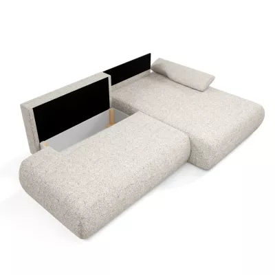 Rozkládací rohová sedačka s úložným prostorem SURREY 1 - béžová 1, pravý roh