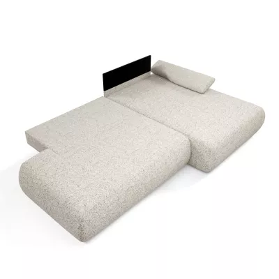 Rozkládací rohová sedačka s úložným prostorem SURREY 1 - béžová 1, pravý roh