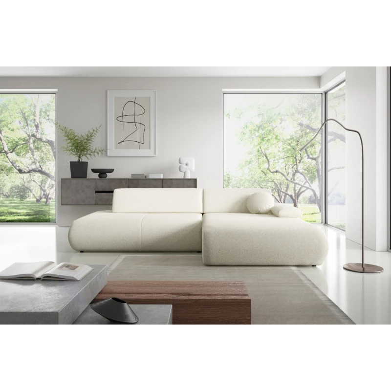 Rozkládací rohová sedačka s úložným prostorem SURREY 1 - ecru, pravý roh
