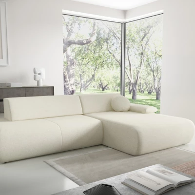 Rozkládací rohová sedačka s úložným prostorem SURREY 1 - ecru, pravý roh