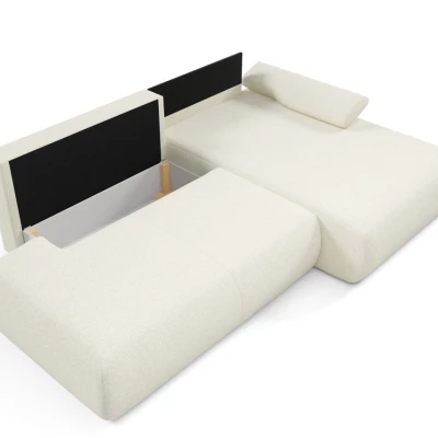 Rozkládací rohová sedačka s úložným prostorem SURREY 1 - ecru, pravý roh