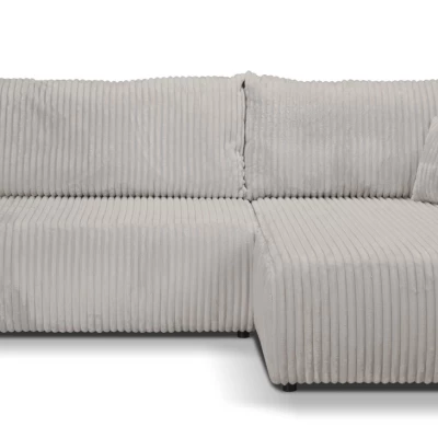 Rozkládací rohová sedačka SUDBURY - popelavá