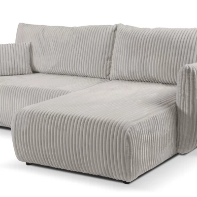 Rozkládací rohová sedačka SUDBURY - popelavá