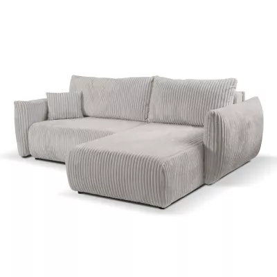 Rozkládací rohová sedačka SUDBURY - popelavá