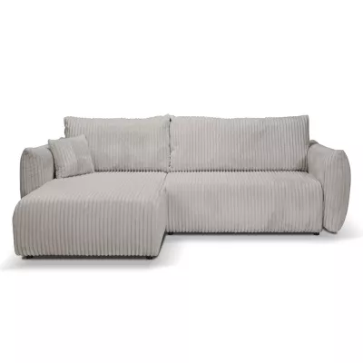 Rozkládací rohová sedačka SUDBURY - popelavá