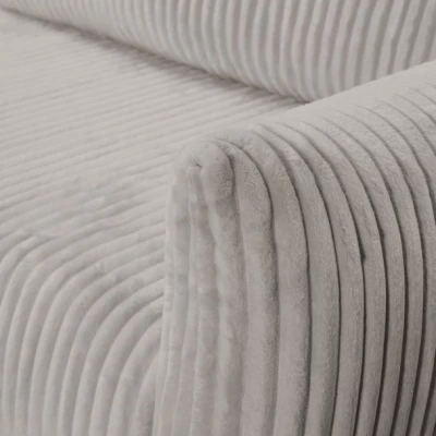 Rozkládací rohová sedačka SUDBURY - popelavá