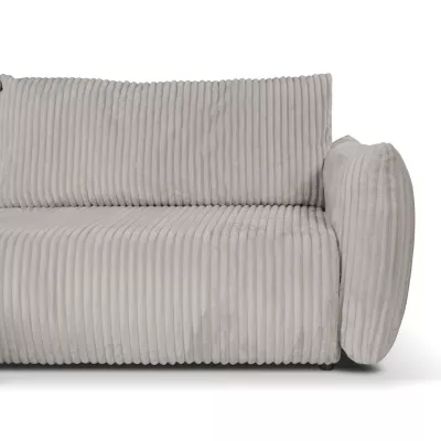 Rozkládací rohová sedačka SUDBURY - popelavá