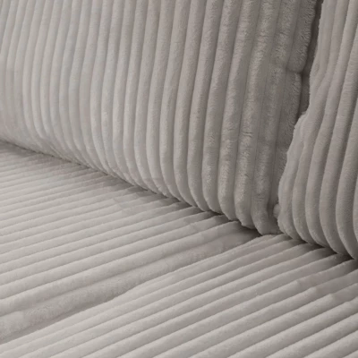 Rozkládací rohová sedačka SUDBURY - popelavá