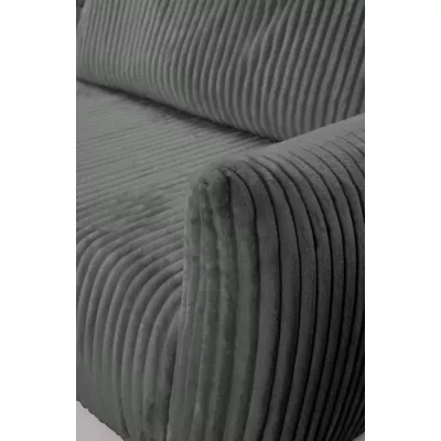 Rozkládací rohová sedačka SUDBURY - ocelová šedá