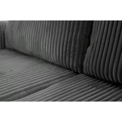 Rozkládací rohová sedačka SUDBURY - ocelová šedá