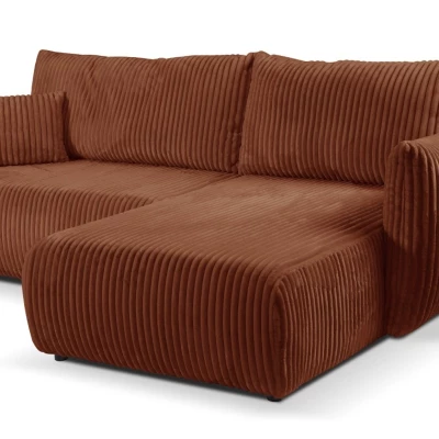 Rozkládací rohová sedačka SUDBURY - cihlová