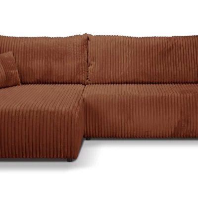 Rozkládací rohová sedačka SUDBURY - cihlová