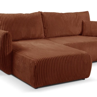 Rozkládací rohová sedačka SUDBURY - cihlová