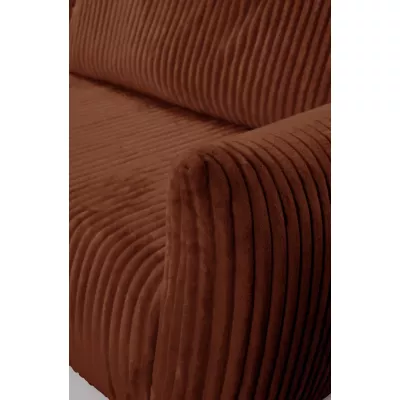 Rozkládací rohová sedačka SUDBURY - cihlová